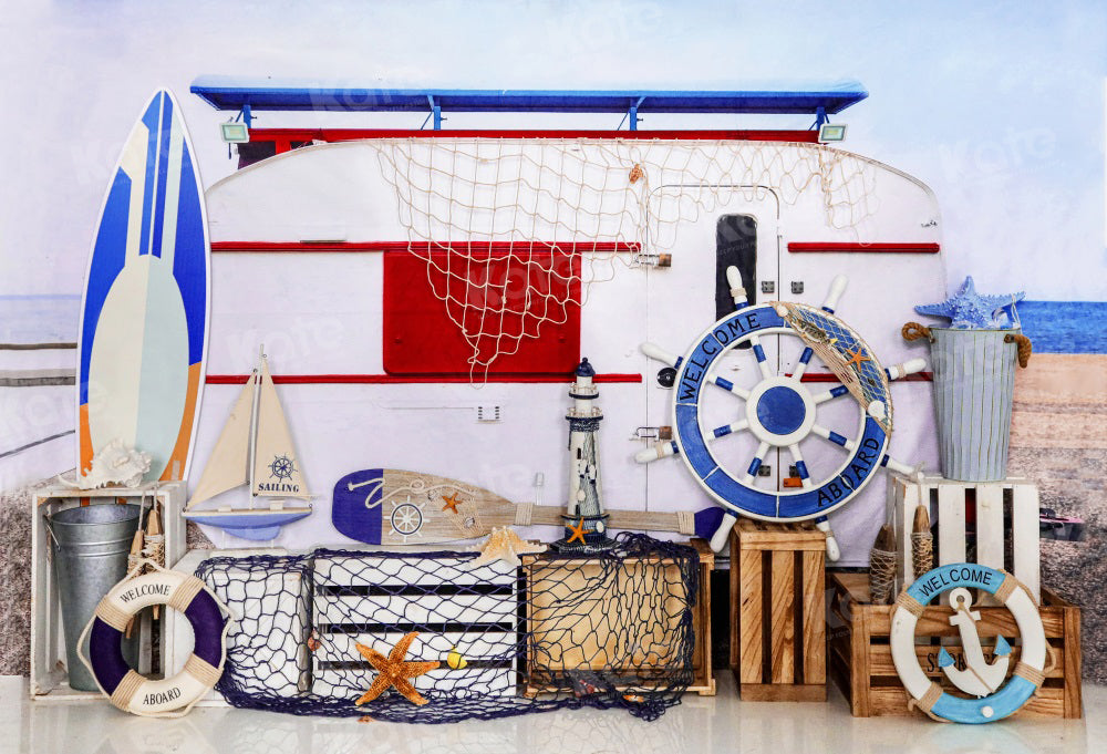 Kate Summer Beach Vacation Backdrop for Photography -UK