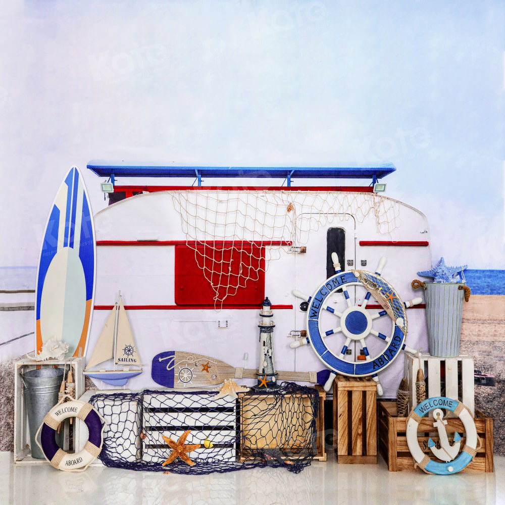 Kate Summer Beach Vacation Backdrop for Photography -UK