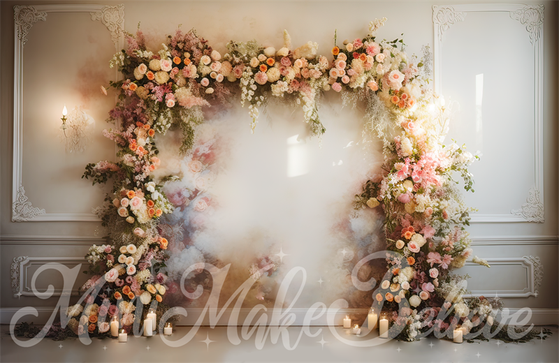 Kate Flower Arch Room Wedding Backdrop Designed by Mini MakeBelieve
