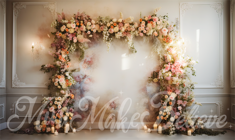 Kate Flower Arch Room Wedding Backdrop Designed by Mini MakeBelieve