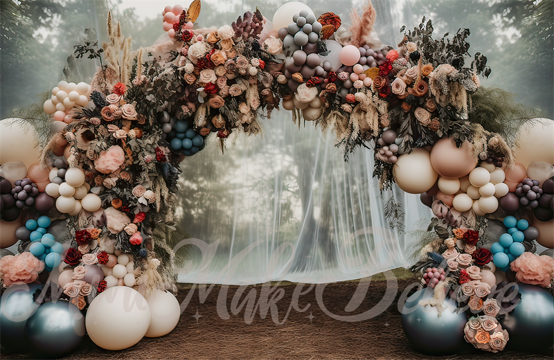 Kate Fine Art Forest Balloons Arch Backdrop Designed by Mini MakeBelieve -UK