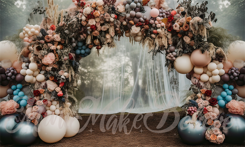 Kate Fine Art Forest Balloons Arch Backdrop Designed by Mini MakeBelieve -UK
