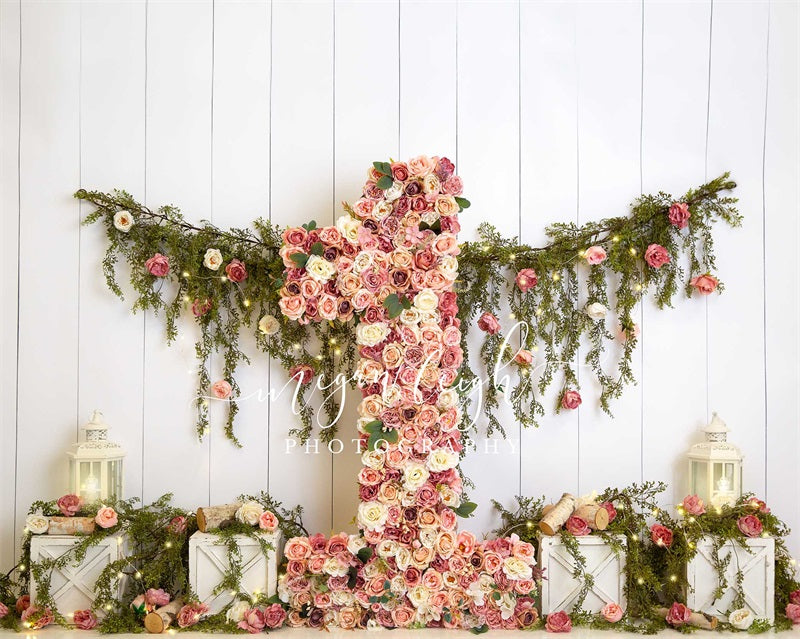 Kate Spring Flower 1st Birthday Backdrop Designed by Megan Leigh Photography -UK