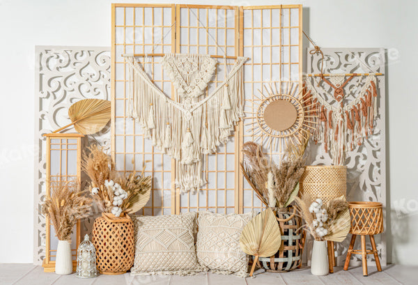 Kate Boho Wood Screen Backdrop Designed by Emetselch -UK
