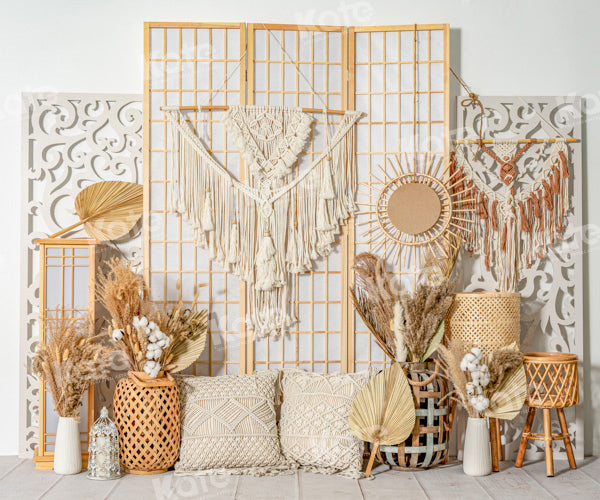 Kate Boho Wood Screen Backdrop Designed by Emetselch -UK