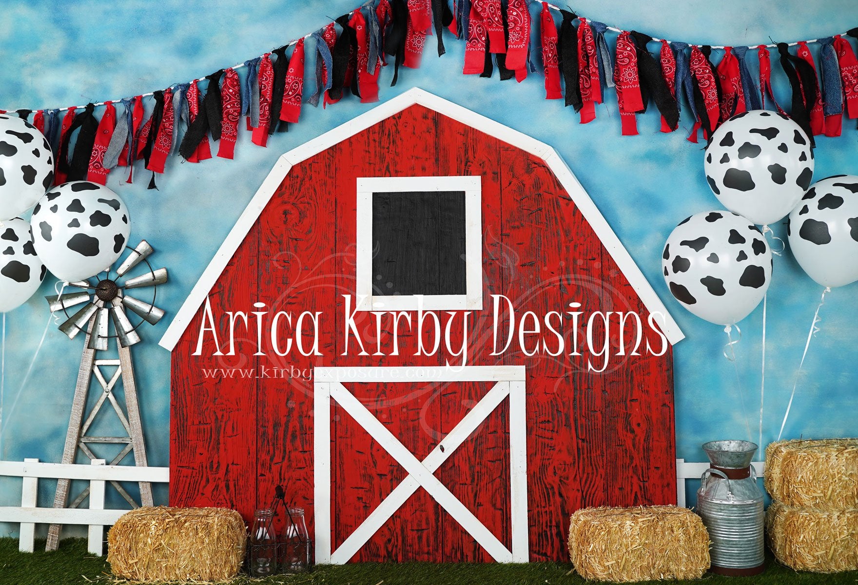 Kate Barnyard Fun Balloons Children Backdrops Designed by Arica Kirby -UK