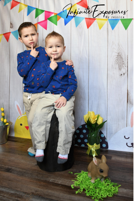 Kate Easter Wood Wall with Eggs and Decorations Backdrop for Photography Designed by JFCC -UK