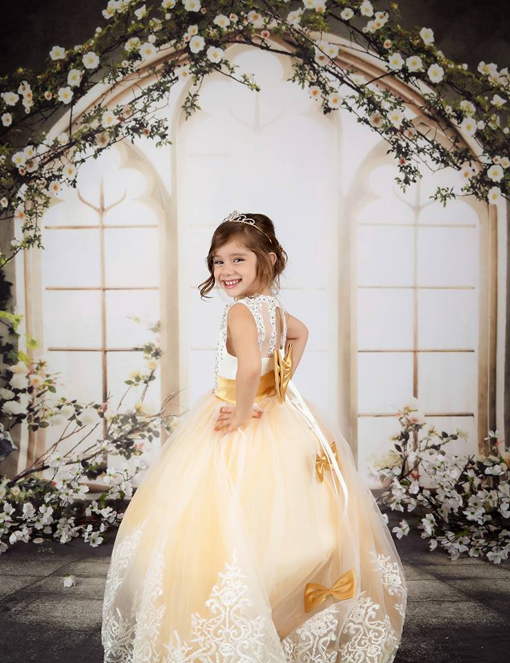 Kate Interior Wedding Flowers Window Frame Photography Backdrops - Kate Backdrop UK