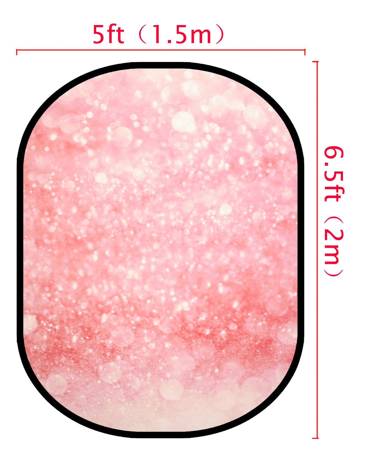 Kate Pink Sequins Bokeh/ Blue Sequins Bokeh Collapsible Backdrop Photography 5X6.5ft(1.5x2m) -UK