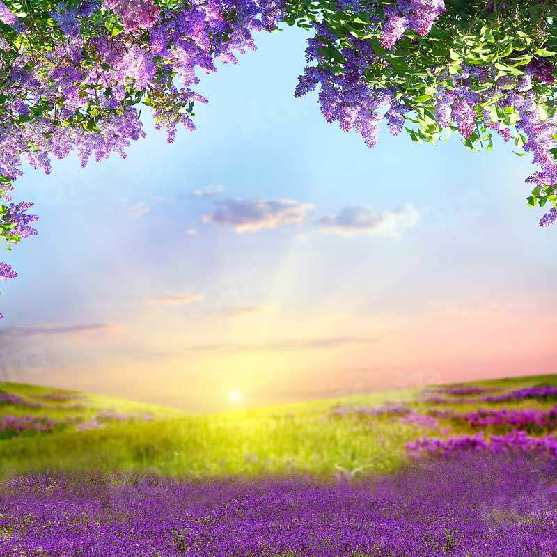 Kate Lavender Sunset Scenery Backdrop for Photography
