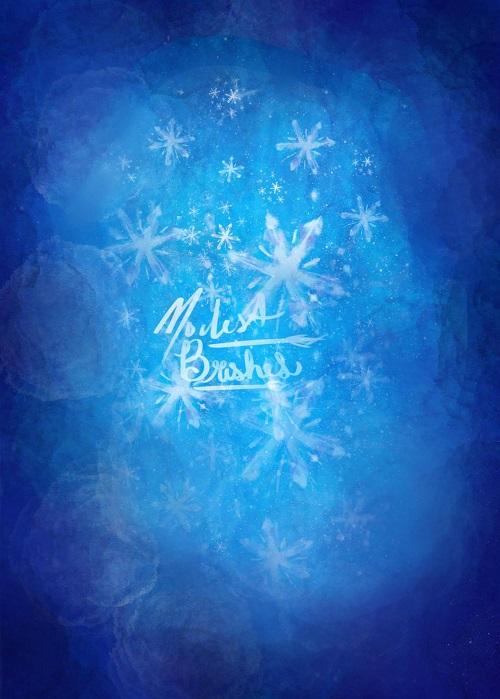 Kate Blue Frozen Backdrop for Photography Designed by Modest Brushes -UK