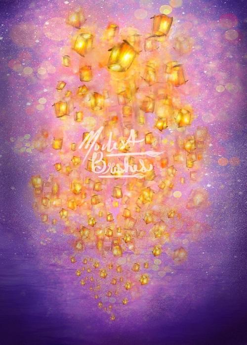 Kate Lantern Lit Sky Backdrop for Photography Designed by Modest Brushes -UK