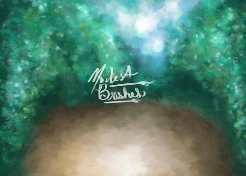 Kate Blurry Garden Path Backdrop for Photography Designed by Modest Brushes -UK