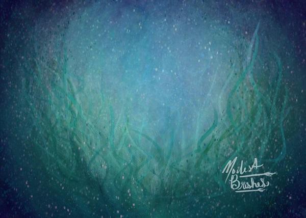 Undersea World Seaweed Backdrop