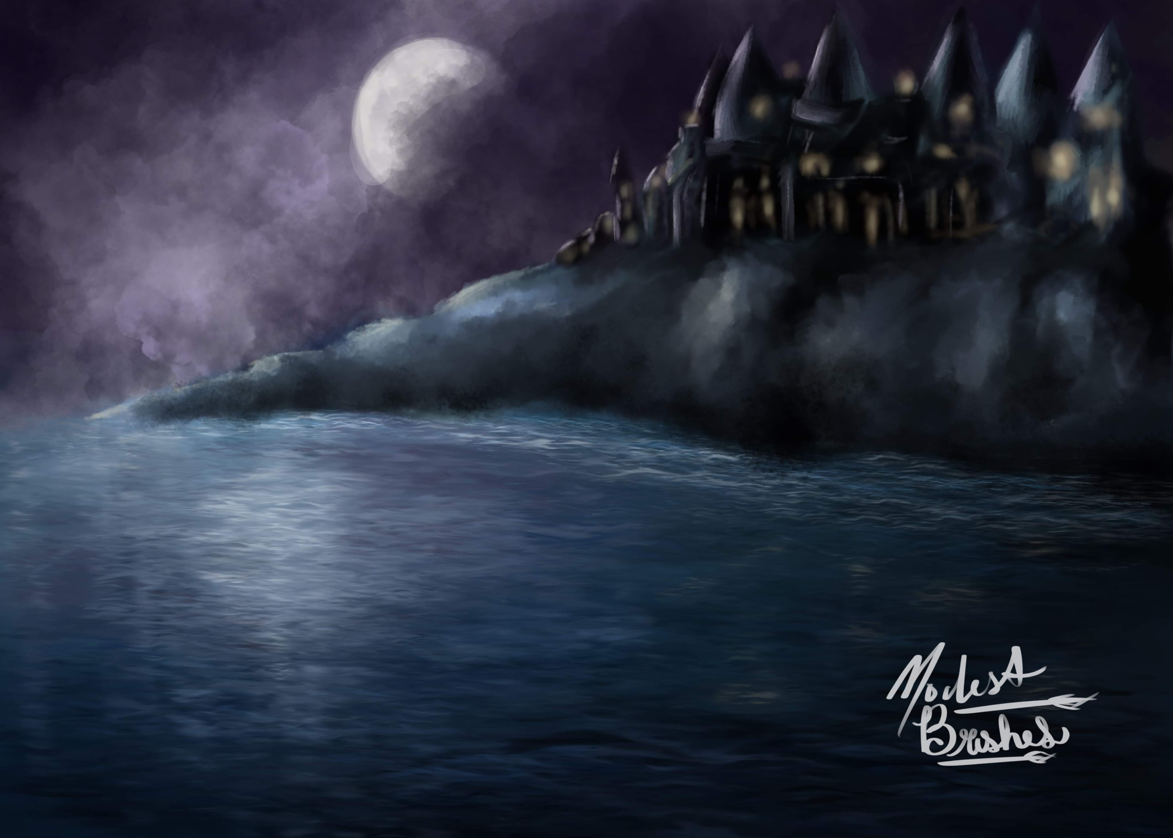 Magic Moonlit Castle