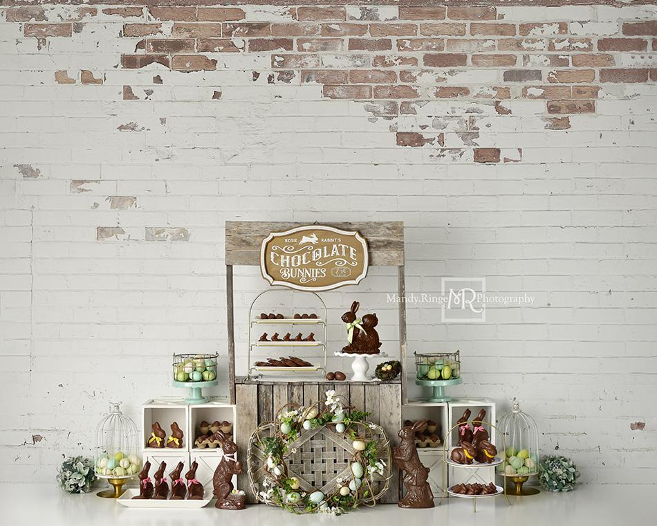 Kate Easter Chocolate Bunnies Backdrop Designed by Mandy Ringe Photography -UK