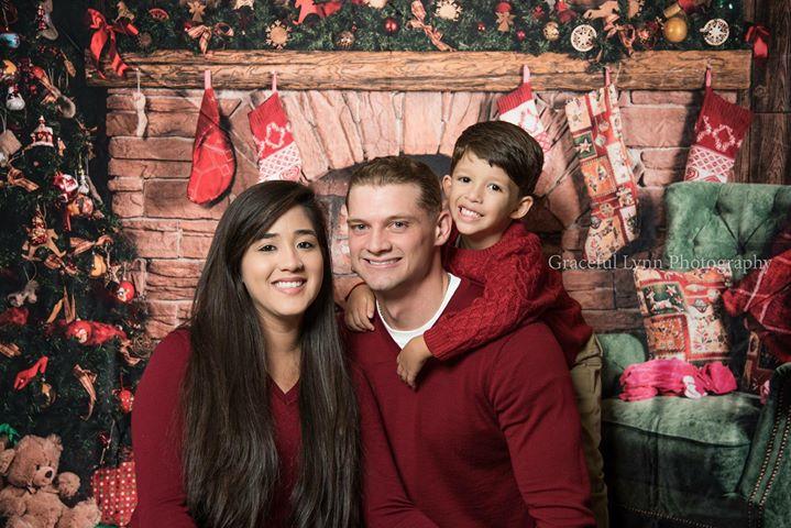 Katebackdrop Kate Christmas Fireplace parlor Decorations Backdrop for Photography