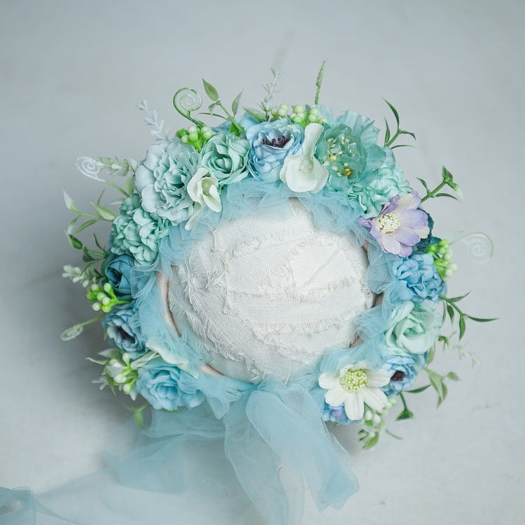 Kate Floral Bonnet for Newborn Photography