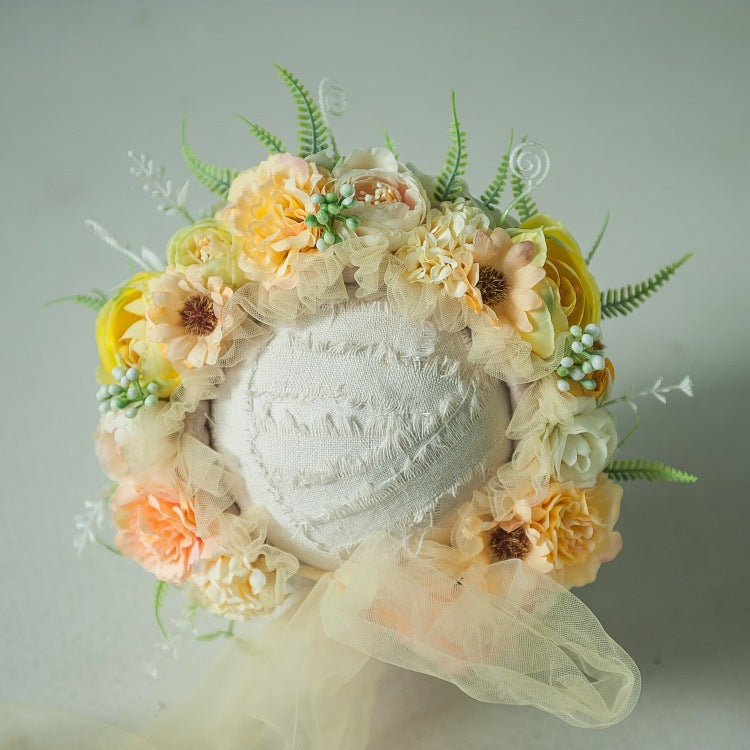 Kate Floral Bonnet for Newborn Photography -UK