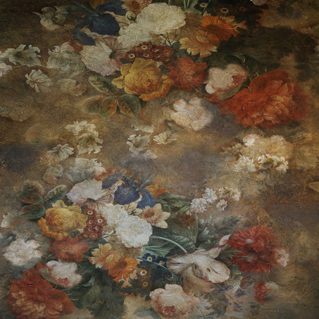 Kate Fine Art Retro Oil Painting Flowers Backdrop for Photography -UK