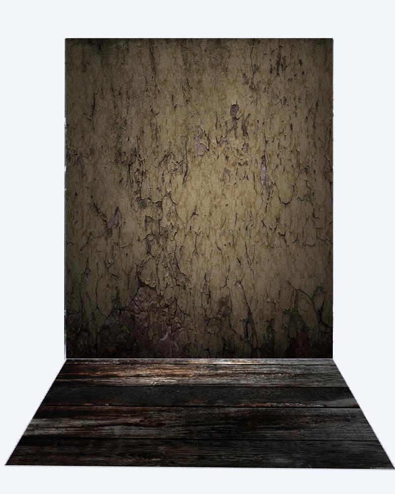 Kate Abstract Wall Fabric Backdrop for Photographer+ Dark Wood Rubber Floor Mat for Photo - Kate backdrop UK