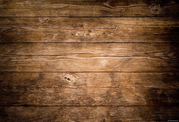 Kate Dark Brown Wood Floor Computer Printed Rubber Floor Mat -UK