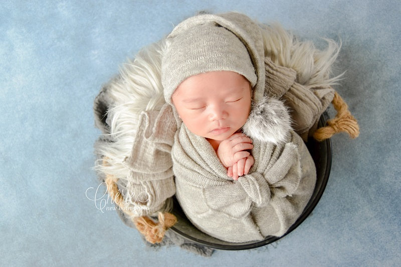 Kate Texture Fine Art Blue Lagune Backdrop designed by Veronika Gant -UK