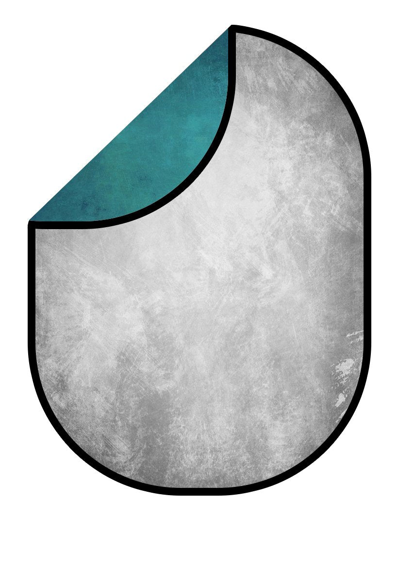 Kate Gray Abstract Texture/ Blue Green Abstract Texture Collapsible Backdrop Photography 5X6.5ft(1.5x2m) -UK