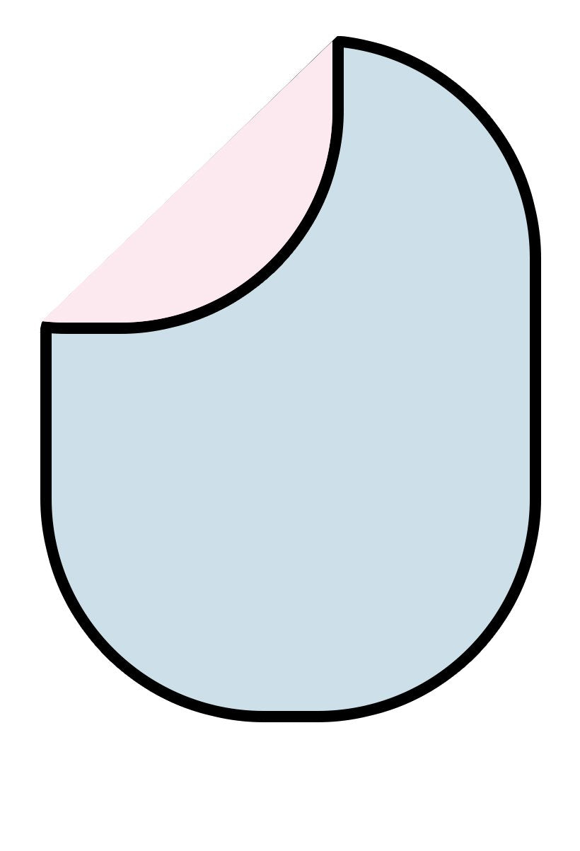 Kate Solid Light Blue/ Solid Light Pink Collapsible Backdrop Photography 5X6.5ft(1.5x2m) -UK