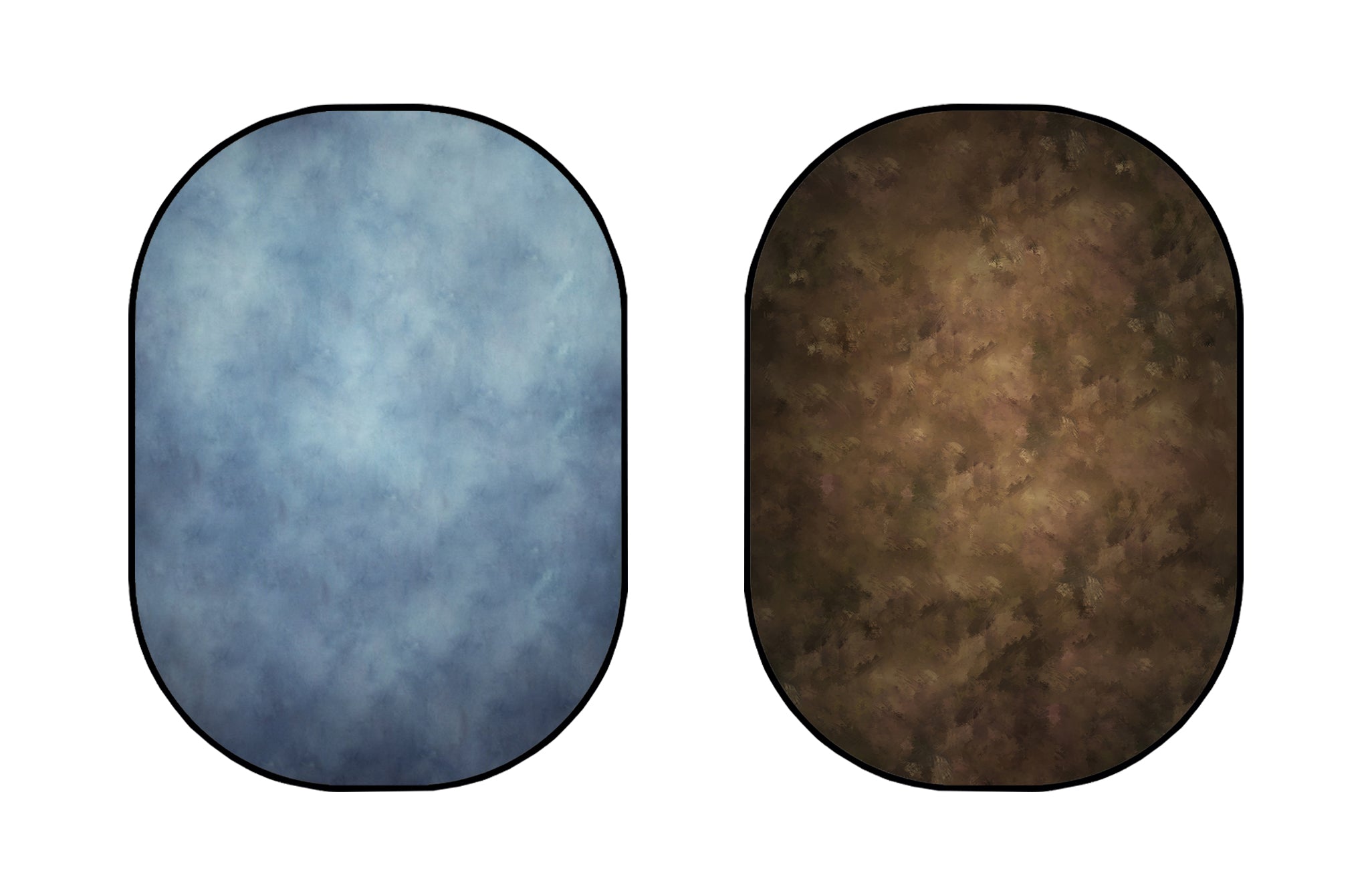 Kate Brown Oil Painting/Blue Texture Collapsible Backdrop Photography 5X6.5ft(1.5x2m) -UK