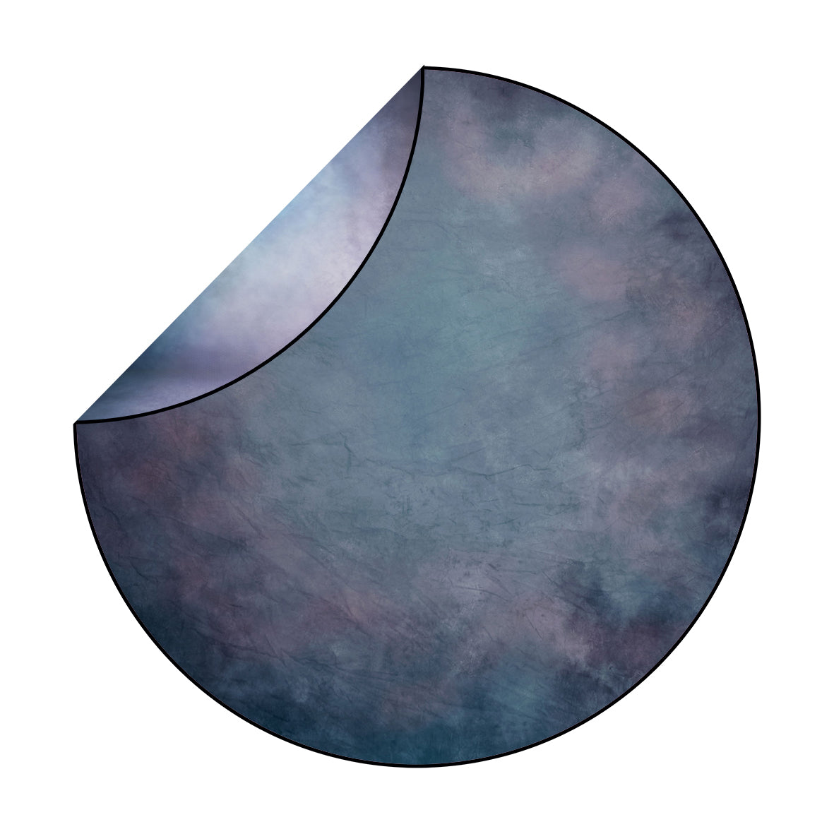 Kate Fine Art/Blue Purple Abstract Mixed Round Collapsible Backdrop for Baby Photography 5X5ft(1.5x1.5m)