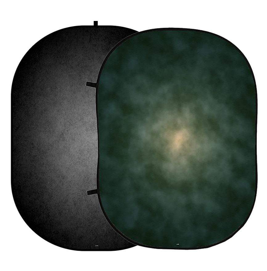 Kate Abstract Dark Green/Black Collapsible Backdrop Photography 5X6.5ft(1.5x2m) -UK