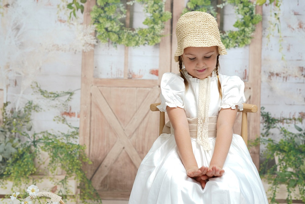 Kate Spring/Mother's day Green Plants Barn Door Backdrop Designed by Jia Chan Photography -UK