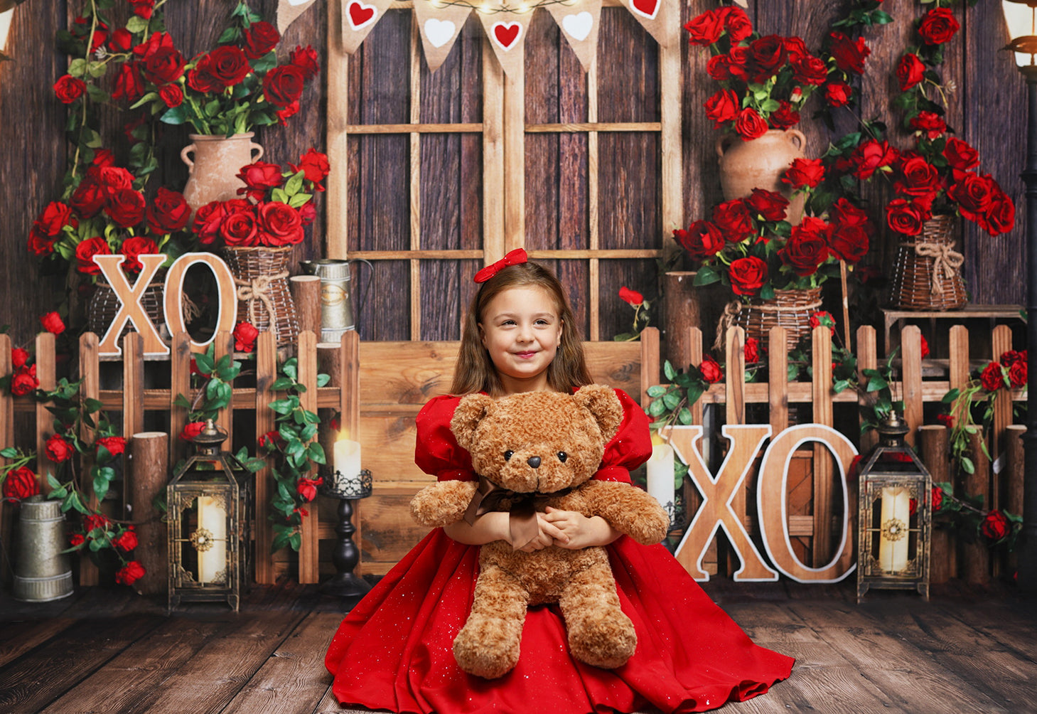 Kate Valentine's day Rose Manor Wood Backdrop Designed by Emetselch -UK