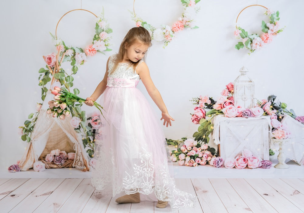 Kate Boho Valentine's Day Tent Birthday Backdrop Designed by Emetselch -UK