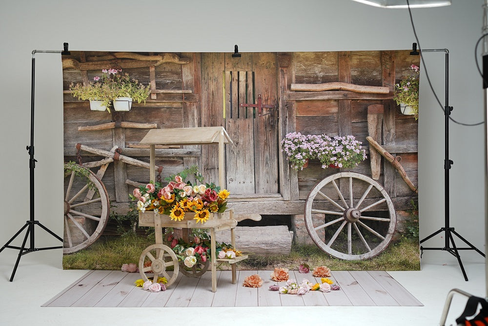 Kate Outdoor Backdrop Old Wood Barn for Photography -UK
