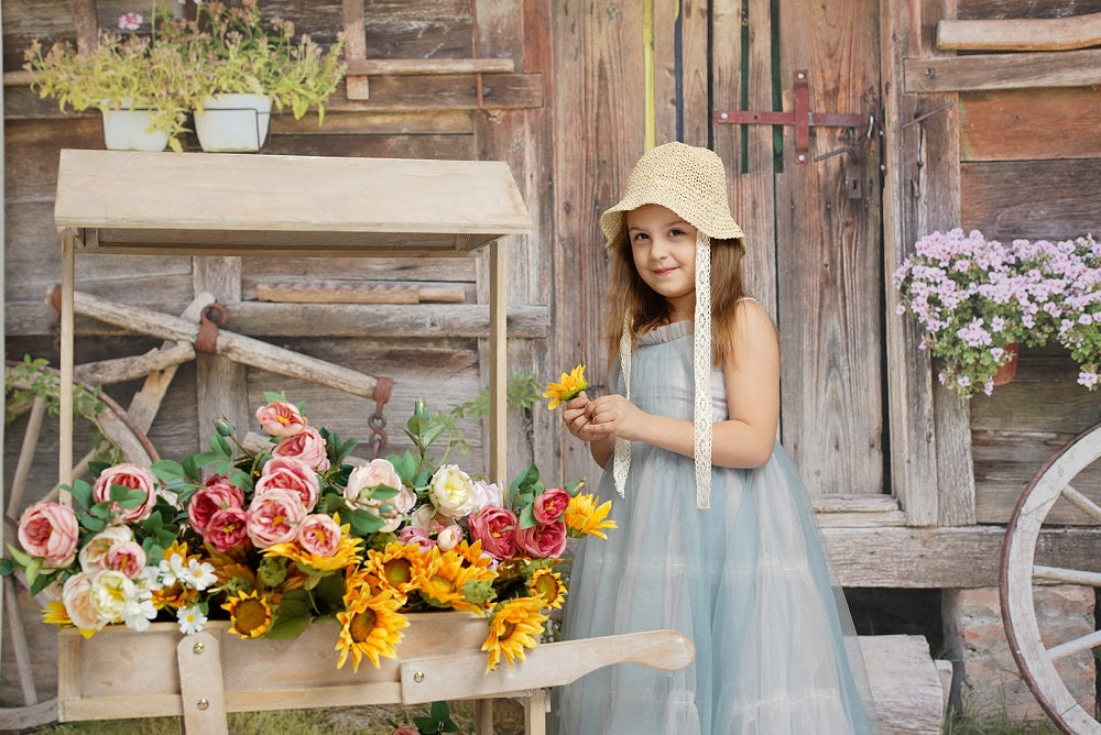 Kate Outdoor Backdrop Old Wood Barn for Photography -UK