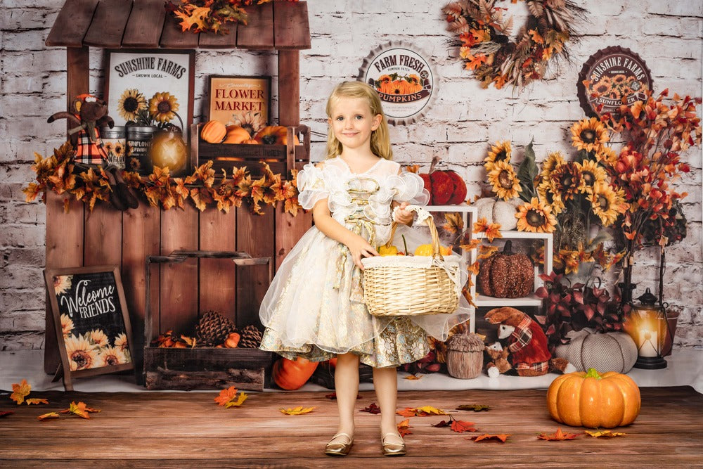 Kate Autumn Market Thanksgiving Backdrop Designed By Rose Abbas -UK