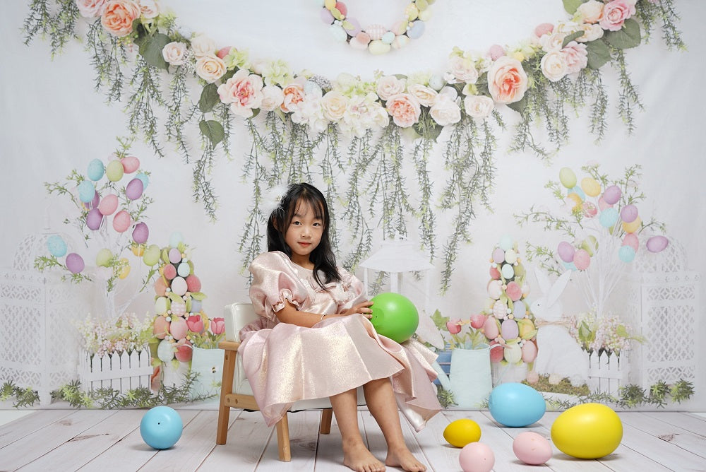 Kate Easter Swag Floral Backdrop for photography -UK