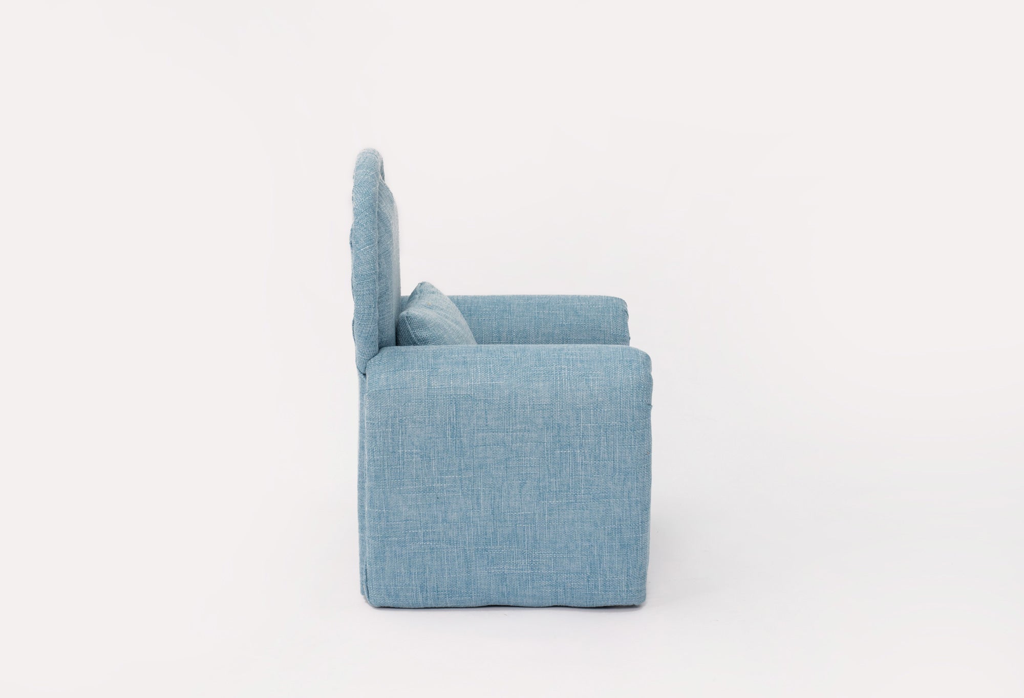 Kate Blue Fabric Mini Sofa with Rivet Newborn Props for Photography -UK