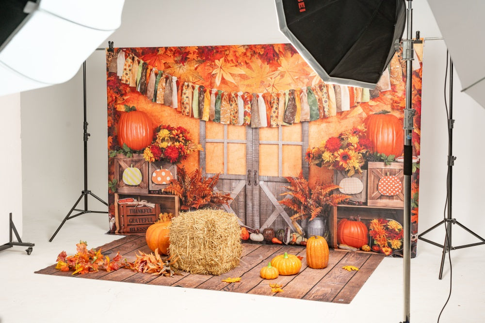 Kate Autumn Harvest Thanksgiving Backdrop -UK
