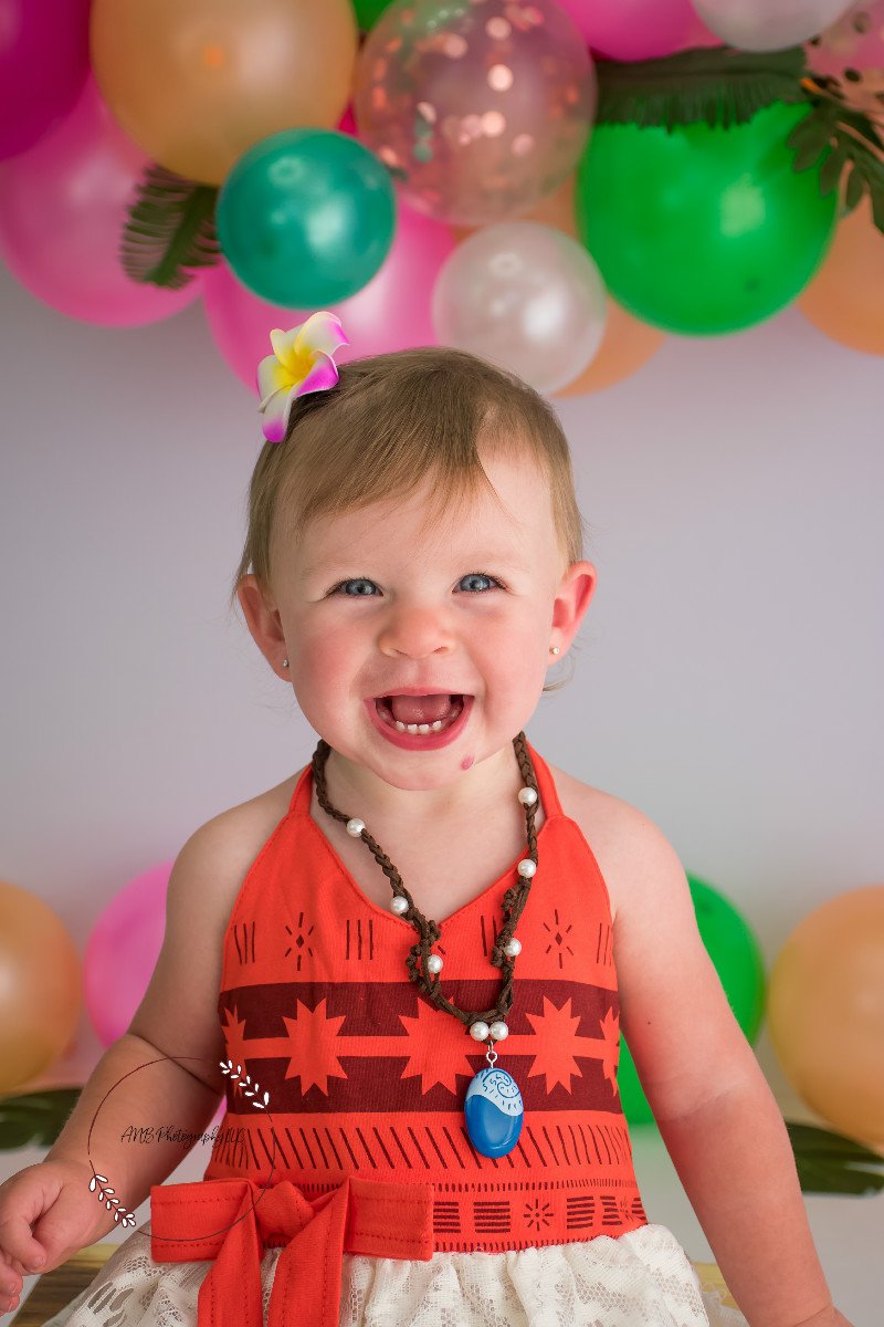 Kate Summer Backdrop Balloons Moana Theme Designed By Alisha Byrem -UK