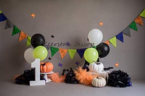 Kate Cake Smash Pumpkins Halloween Backdrop for Photography Designed by Keerstan Jessop -UK