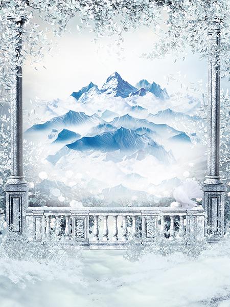 Katebackdrop£ºKate Winter Scenic Photography Backdrop Snow Background