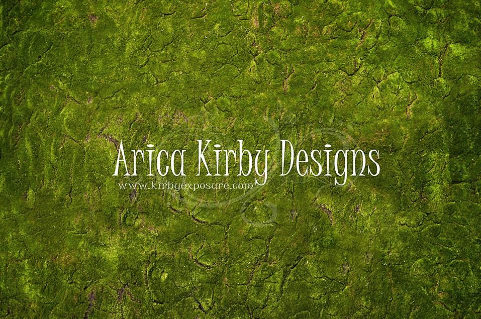 Kate Wonderland Grass Green Rubber Floor Mat Designed by Arica Kirby -UK