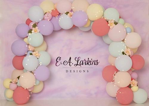 Kate Magical Pastel Balloon Garland Backdrop Designed By Erin Larkins -UK
