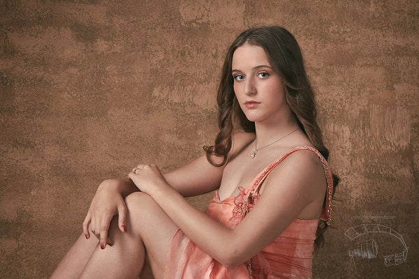 Kate Gold Abstract Texture Spray Painted Backdrop -UK