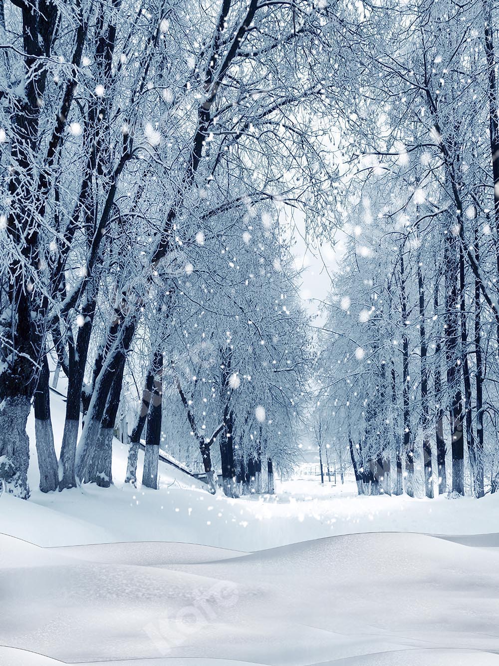 Kate Winter/Christmas Snow Forest Backdrop Designed by Chain Photography -UK