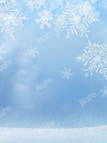 Kate Winter/christmas Snowflake Frozen Backdrop Designed by Chain Photography -UK