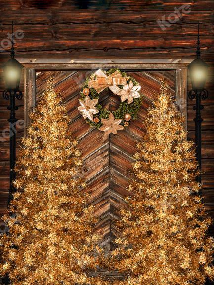 Kate Gold Christmas Trees Door Backdrop Designed by Chain Photography -UK